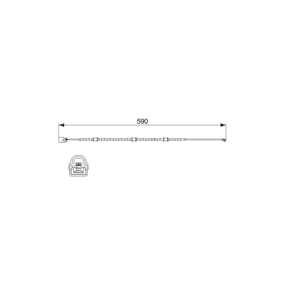 Brake Pad Sensor BOSCH 1987474513 for JAGUAR OE C2P17004