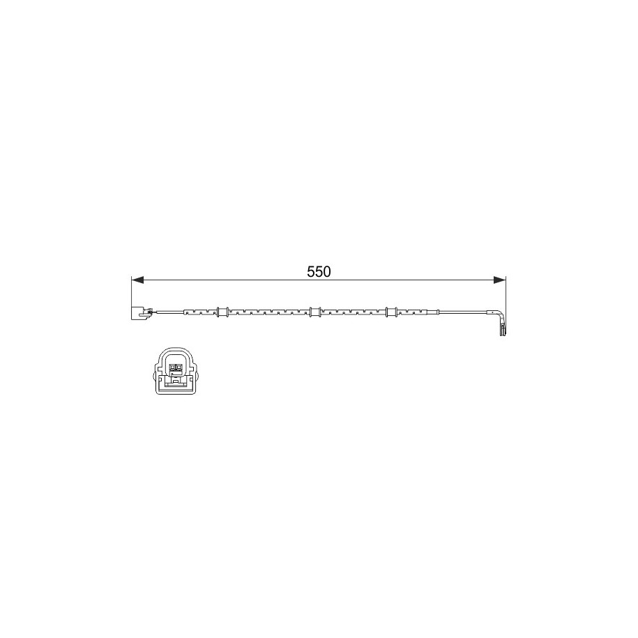 Brake Pad Sensor BOSCH 1987474514 for JAGUAR OE C2P12722