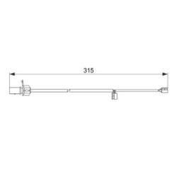 Brake Pad Sensor BOSCH 1987474518 for AUDI