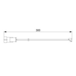 Brake Pad Sensor BOSCH 1987474573 for IVECO DAILY OE 1908407