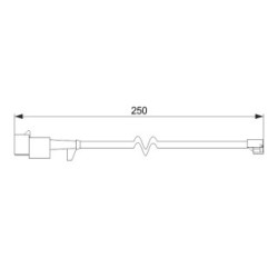 Brake Pad Sensor BOSCH 1987474574 for IVECO DAILY OE 2992394