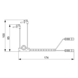 Brake Pad Sensor BOSCH 1987474584 for MERCEDES