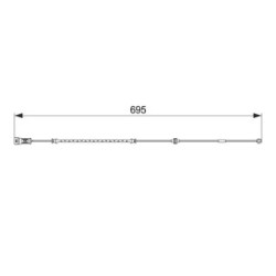Brake Pad Sensor BOSCH 1987474585 for VAUXHALL SIGNUM