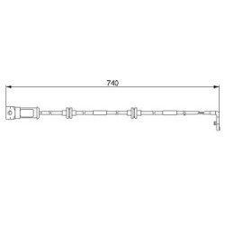Brake Pad Sensor BOSCH 1987474933 for VAUXHALL OMEGA OE 6238322