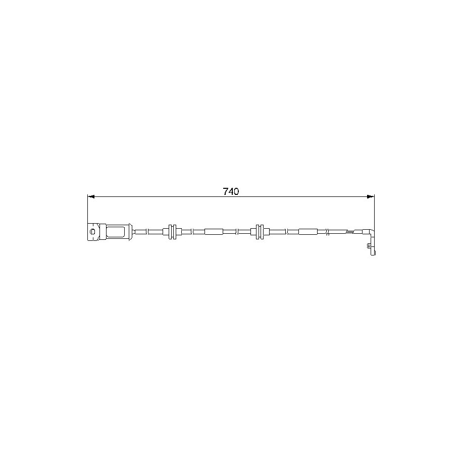 Brake Pad Sensor BOSCH 1987474933 for VAUXHALL OMEGA OE 6238322