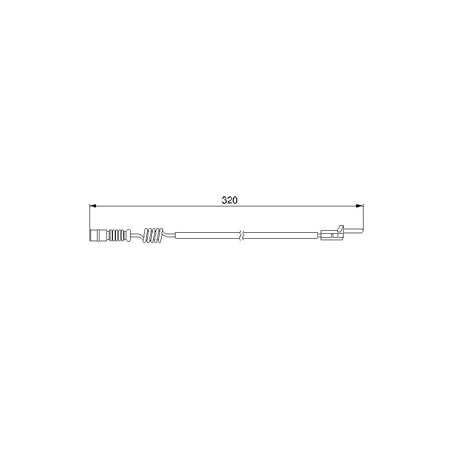 Brake Pad Sensor BOSCH 1987474964 for MERCEDES M-CLASS OE A1635401417