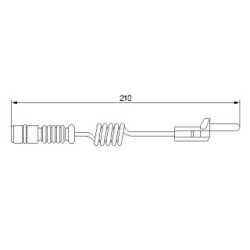 Brake Pad Sensor BOSCH 1987474969 for MERCEDES