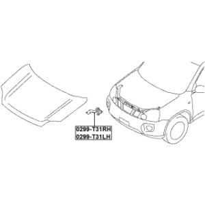 Hinge Bonnet - FEBEST 0299T31RH