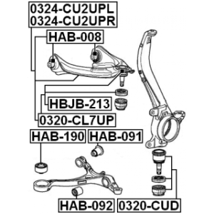 Ball Joint - FEBEST 0320CUD