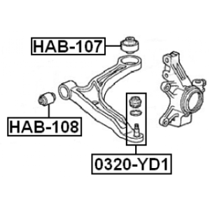 Ball Joint - FEBEST 0320YD1