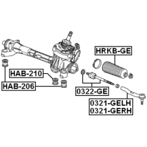 Tie Rod End - FEBEST 0321GERH