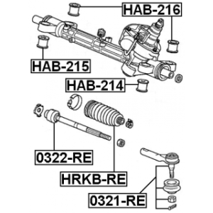 Tie Rod End - FEBEST 0321RE