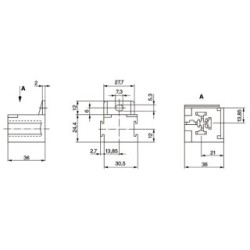 Relay Socket BOSCH 3334485008 OE 0002452357