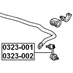 Link Coupling Rod Stabiliser Bar - FEBEST 0323002