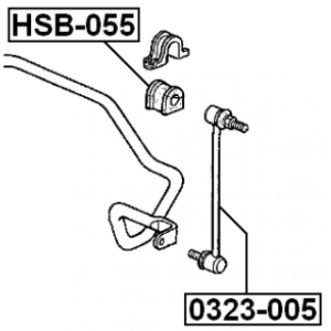 Link Coupling Rod Stabiliser Bar - FEBEST 0323005
