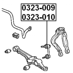 Link Coupling Rod Stabiliser Bar - FEBEST 0323010