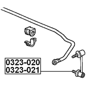 Link Coupling Rod Stabiliser Bar - FEBEST 0323020