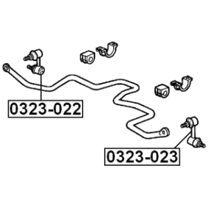 Link Coupling Rod Stabiliser Bar - FEBEST 0323023