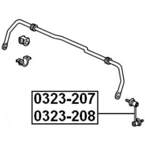 Link Coupling Rod Stabiliser Bar - FEBEST 0323207