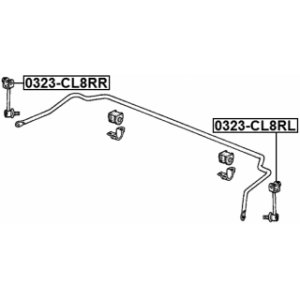 Link Coupling Rod Stabiliser Bar - FEBEST 0323CL8RR