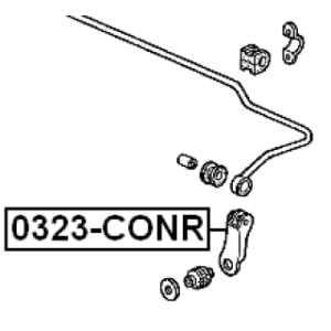 Link Coupling Rod Stabiliser Bar - FEBEST 0323CONR