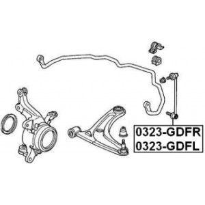 Link Coupling Rod Stabiliser Bar - FEBEST 0323GDFL