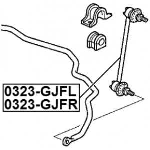 Link Coupling Rod Stabiliser Bar - FEBEST 0323GJFL