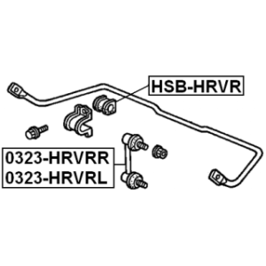 Link Coupling Rod Stabiliser Bar - FEBEST 0323HRVRL
