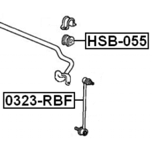 Link Coupling Rod Stabiliser Bar - FEBEST 0323RBF