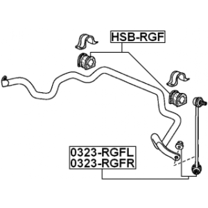Link Coupling Rod Stabiliser Bar - FEBEST 0323RGFR