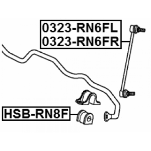 Link Coupling Rod Stabiliser Bar - FEBEST 0323RN6FR
