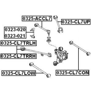 Control Trailing Arm Wheel Suspension - FEBEST 0325ACCL7