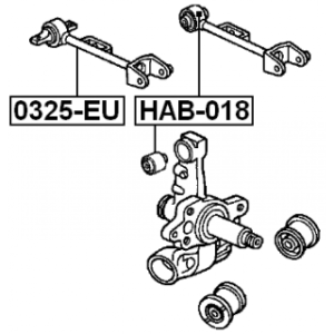 Control Trailing Arm Wheel Suspension - FEBEST 0325EU