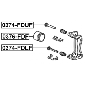 Guide Bolt Brake Caliper - FEBEST 0374FDLF