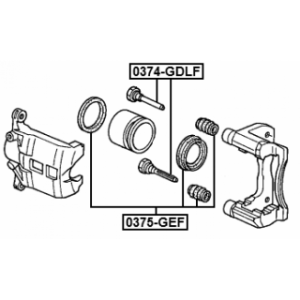 Guide Bolt Brake Caliper - FEBEST 0374GDLF