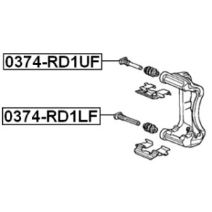 Guide Bolt Brake Caliper - FEBEST 0374RD1LF