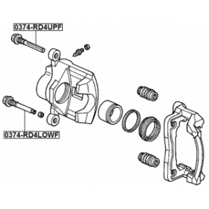 Guide Bolt Brake Caliper - FEBEST 0374RD4UPF