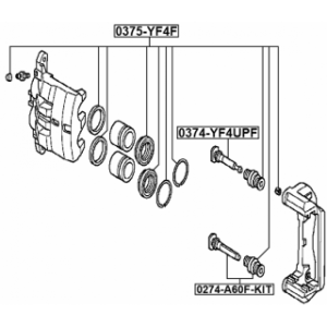 Guide Bolt Brake Caliper - FEBEST 0374YF4UPF