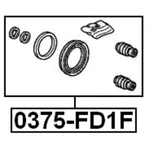 Repair Kit Brake Caliper - FEBEST 0375FD1F