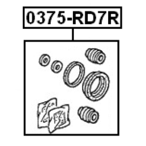 Repair Kit Brake Caliper - FEBEST 0375RD7R