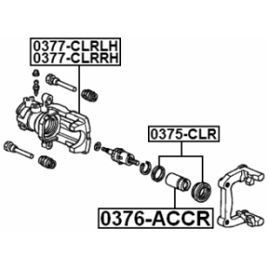 Piston Brake Caliper - FEBEST 0376ACCR