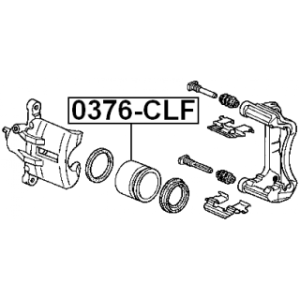 Piston Brake Caliper - FEBEST 0376CLF