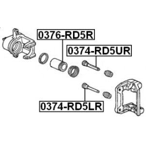 Piston Brake Caliper - FEBEST 0376RD5R