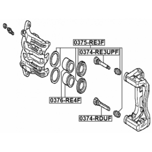 Piston Brake Caliper - FEBEST 0376RE4F