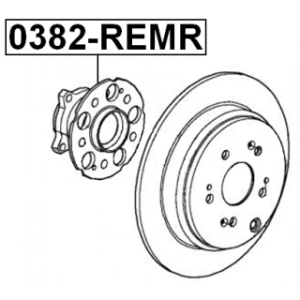 Wheel Hub - FEBEST 0382REMR