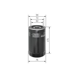 Oil Filter BOSCH F026407129 for IRISBUS