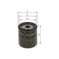 Oil Filter BOSCH F026407213 for CHEVROLET