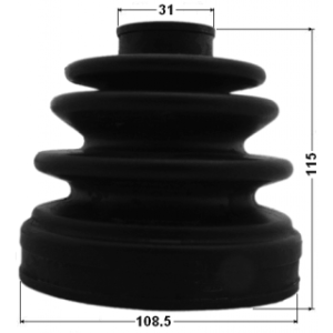 Bellow Drive Shaft - FEBEST 0415V75RR
