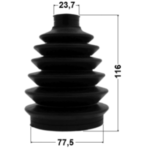 Bellow Drive Shaft - FEBEST 0417PCU2