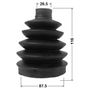 Bellow Drive Shaft - FEBEST 0417PDJ24